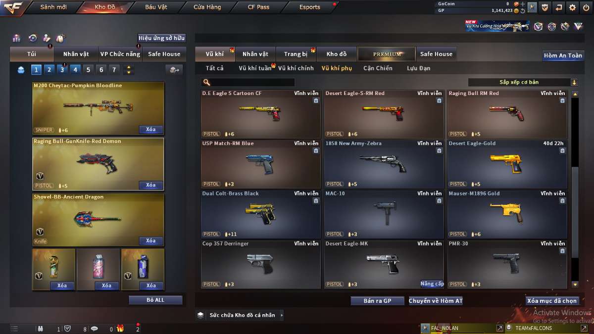 shop acc cf uy tin gia re